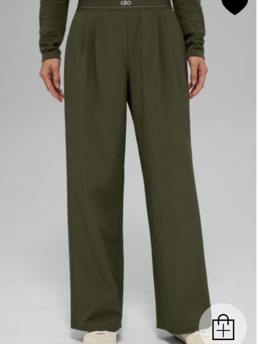 ALO suit up trousers in olive